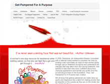 Tablet Screenshot of getpamperedforapurpose.org